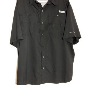 Columbia PFG Fishing Shirt Black Color in XL Size
